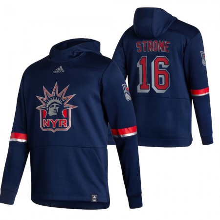 Pánské New York Rangers Ryan Strome 16 2020-21 Reverse Retro Pullover Mikiny Hooded